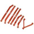 Cnc High Clearance Chassis Link Rod Set for Axial Scx24 1/24 Rc Car,a