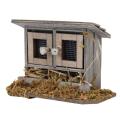 1/12 Scale Dollhouse Miniature Wooden Chicken Coop Hen House