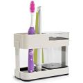 Toothbrush Toothpaste Holder with 1 Cup Bathroom Storage Organizer