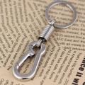 Sturdy Carabiner Key Chain Key Ring Polished Key Chain, Black