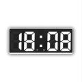 Digital Alarm Clock Led Clock Large Screen Digital Clock White