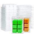 50packs Square 6cavity Clear Plastic Cube Tray for Candle-making&soap