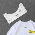4pcs T-shirt Alignment Ruler , T-shirt Measuring Tool White