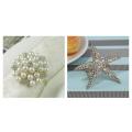 8 Pack Starfish Rhinestone Napkin Ring for Wedding Party Table Dcor