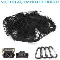 2x Pocket Trunk Storage Bag Storage Heavy Cargo Net 8 Hooks and Loops