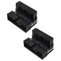 2 Pcs 90 Degree Right Angle Power Board for Motherboard (down Angled)