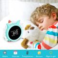 Kids Digital Alarm Clock for Bedroom,dinosaur Alarm Clock Green