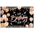 Birthday Banner for Women, for Anniversary Decoration with Ribbon