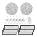 15 Pcs Replacement Parts for Xiaomi Mop Cloth Side Brush Hepa Filter