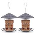 2 Pack Bird Feeders Hanging,for Outside,easy Clean and Fill