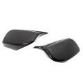 Car Glossy Black Rearview Side Glass Mirror Cover Trim