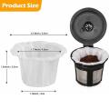 150 Pcs Paper Filters Cups for Keurig K-cup Coffee Filters with Spoon