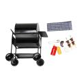1:12 Doll House Diy Barbecue Car + Barbecue Accessories Barbecue Toys