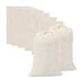 20 Pieces Large Muslin Bags Cotton Drawstring Bags(8 X 12 Inches)