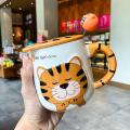 Cartoon Tiger Ceramic Tea Cup for The Year Of Tiger Coffee Milk Mug A