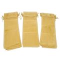 Packaging Organza Wine Bag, Transparent Mesh Gift Bag (gold,30pcs)