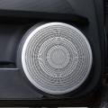 2pcs Car Stainless Steel Front Door Audio Speaker Tweeters Grille