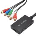 Hdmi to Ypbpr 5rca Converter Support 1080p for Hd Tv Dvd Player