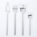 16pcs/set Dinnerware Set Knife Fork Spoon Dinner Set -black