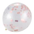 5pc 12 Inch Confetti Balloons Latex Pink 18 Years Old