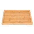 Wooden Serving Tray Kung Fu Tea Cutlery Trays Storage Pallet 28x19cm