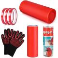 Red Sublimation Tumblers Silicone Bands Sleeve Kit for 20oz Tumbler