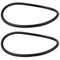 2x 110mm X 5mm Black Rubber Industrial Flexible O Ring Seal Washer