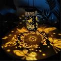 Solar Light Chandelier Butterfly Projection Lamp(with Ground Plug)