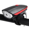 Mountain Bike Bicycle Front Light Usb Charging Night Riding Red