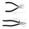 2 Pieces Glass Breaking Pliers for Stained Glass Tools,black