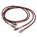 4-core Oxygen-free Copper Silver-plated Rca Signal Cable Audio Cable