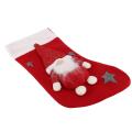 Santa Claus Christmas Stocking Fireplace Hanging Socks Decor Red