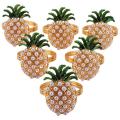 6pcs Cute Napkin Rings Pineapple Shape Party Supplies