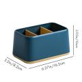 Desktop Remote Control Storage Box for Home Class 3 Storage Box-blue