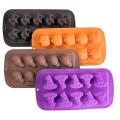 4 Pcs Halloween Candy Chocolate Molds Silicone with Ghost Pumpkin Bat