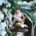 Happy New Year Christmas Ornaments Xmas Gift Resin Crafts Santa Claus