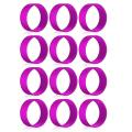 12 Pcs Silicone Bands for Sublimation Tumbler Ring Bands (rose Pink)