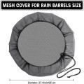 2 Pack Mesh Cover for Keep Mosquitoes and Debris Out Of Rain Barrel