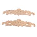 12pcs 20 X 5cm Rubber Wood Carved Long Onlay Applique