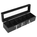 Coffe and Tea Box with Lid Coffee Tea Bag for Kitchen Cabinets B