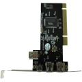 Pci Firewire Ieee 1394 3 + 1 Port Card + 4/6 Pin Cable