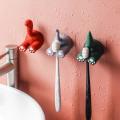 Animal Tail Toothbrush Wall Rack Children Brush Teeth Bathroom,b