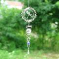 3d Metal Stainless Steel Wind Chimes Spiral Phoenix Tail (dragonfly)