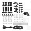 177pcs Cable Management Cord Organizer Kit,cable Sleeve,cable Clips