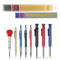 6 Pack Mechanical Carpenter Pencils Set, Carbide Scribe Tool