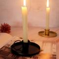 Retro Metal Candlestick Candle Holders Modern Home Decoration Black