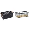 Iron Storage Holders Storage Shelf Wall Hanging Storage Box-black