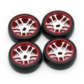 4pcs Wheel Rim + Tire for Wltoys K969 K979 K989 P929 Mini-z Q D ,4