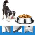 Dog Bowl Stainless Steel Dog Bowl with Rubber Base (10oz)