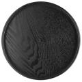 Round Solid Wooden Tea Table Tray Snack Food Chinese Tea Tray Black